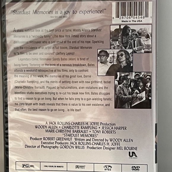Stardust Memories Woody Allen DVD New & Sealed - Picture 2 of 2